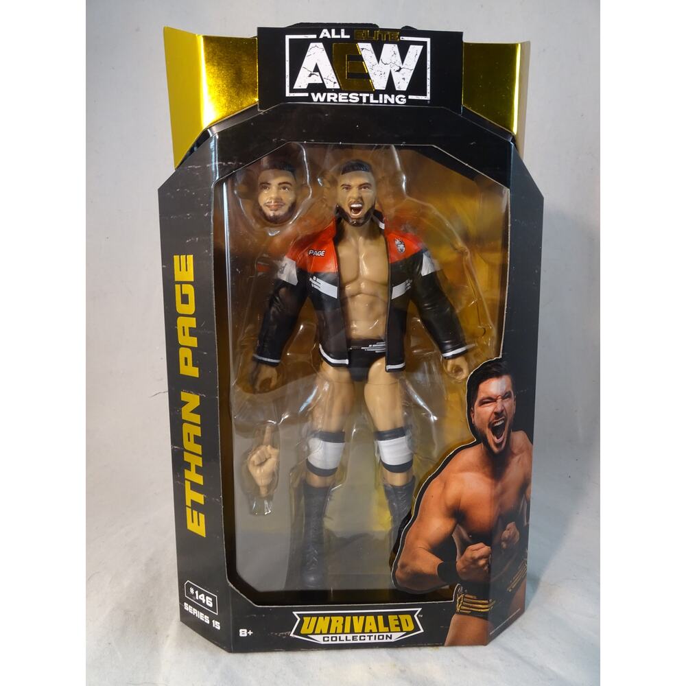 AEW Unrivaled 15 Ethan Page #146 Action Figure NIB Sealed VG Cond.